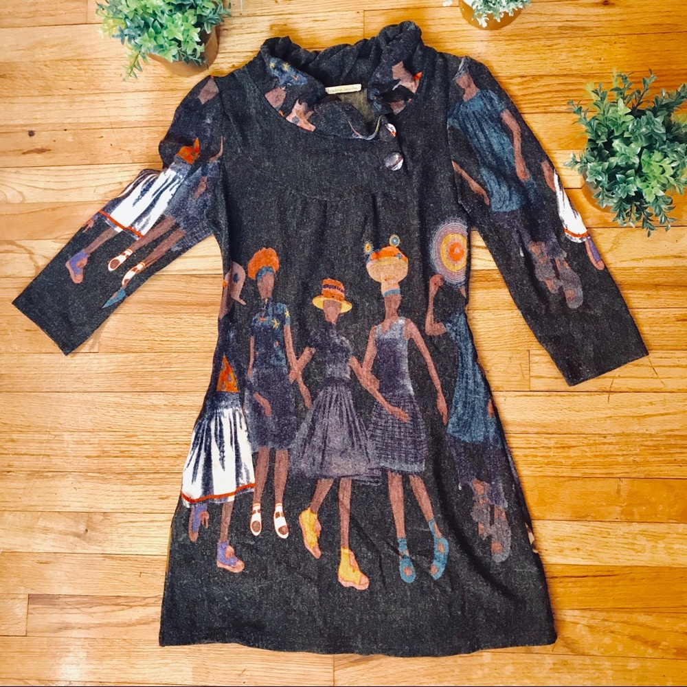 Christina Jacobs Printed Dress